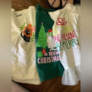 Group of 4T Holiday long sleeve tops